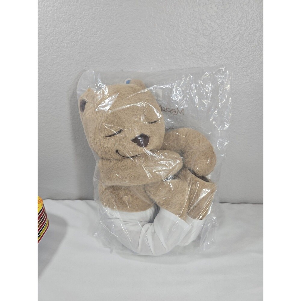 MEDDY TEDDY Brown Bear Poseable 16" Plush with Pants Meditation Yoga NWT
